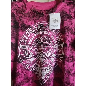 American Fighter Women's T-Shirt ELKVIEW Athletic Premium Biker MMA Small Cr6 - Picture 1 of 4