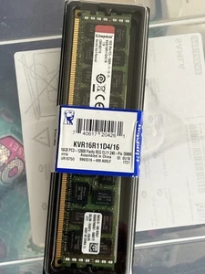 Kingston KVR16R11D4/16 DDR3 RAM 16GB 2xR4 PC3-12800 1600Mhz Registered ECC CL11 - Picture 1 of 2