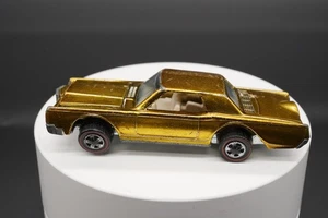 Vintage Hot Wheels Redline Gold Custom Continental Mark III 1/64 Diecast Lincoln - Picture 1 of 11