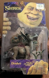 Shrek Donkey Actionfigur Push Button Jaw Jabberin McFarlane 2001 Vintage NEU - Bild 1 von 3