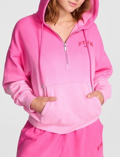 UNDERCOVER Victoria's Secret FELPA ROSA EDERA ROSA ROSA LECCA LECCA TIE DYE MEZZA ZIP FELPA CON CAPPUCCIO PICCOLA