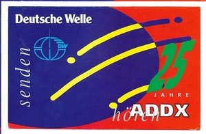 QSL Radio Deutsche Welle Köln Germany Deutschland 1992 ADDX 25 year jubilee SWL - Picture 1 of 1