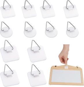 24 Stück Bilderhaken Selbstklebend, Bildaufhänger mit Drei Formen, Bildaufhänger - Bild 1 von 7