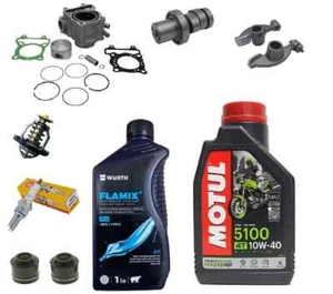 KIT CILINDRO BILANCERI CANDELA TERMOSTATO OLIO E LIQUIDO HONDA SH 125 2001 2012 - Foto 1 di 4