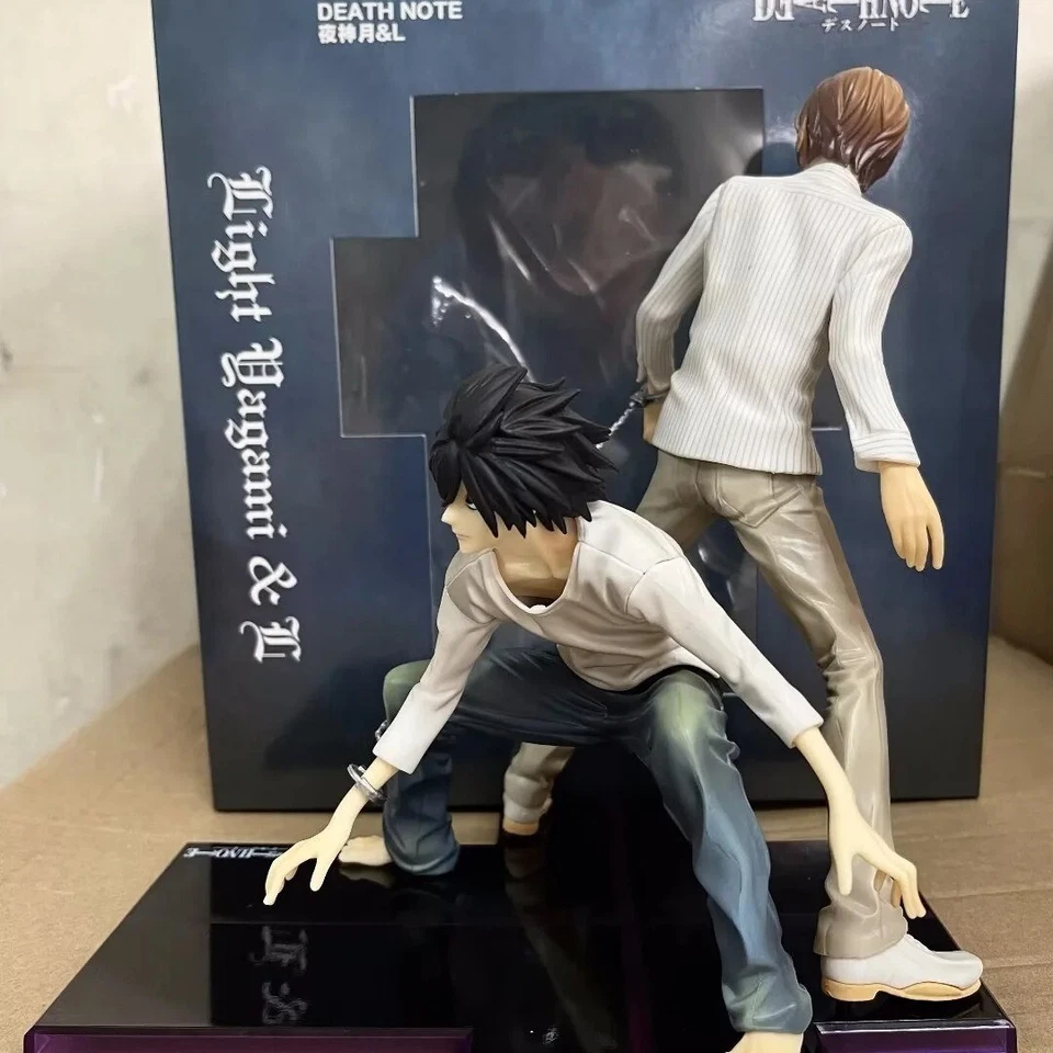 Figura Anime Colección Modelo Juguetes Cajas Regalo Death Note L Lawliet & Light Yagami Foto 1 de 4