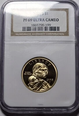 2005 S Sacagawea Dollar NGC PF 69 Ultra Cameo Sharp Detail Nice Coin #A-226 - Image 1 of 2