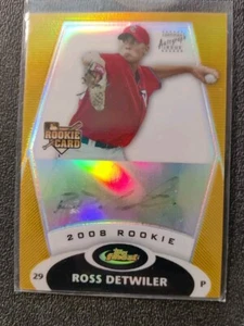 2008 Topps Finest Autograph Gold Refractor #164 Ross Detwiler Auto /50 FADED - Picture 1 of 2