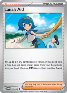Lana's Aid - 155/167 Pokemon Twilight Masquerade Uncommon 155/167 NM - Picture 1 of 1