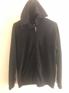 UNIQLO Mens Jacket Black Size XL Lightweight Hooded Long Sleeve Pockets - Picture 1 of 7