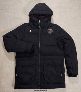 Chaqueta de plumón para hombre Air Jordan x Paris St Germain, CW3173-010, negra, talla S - Imagen 1 de 13