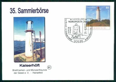 GERMANY RARE POSTAL COVER GERMAN LIGHTHOUSES LIGHTHOUSE LEUCHTTÜRME fx12 - Image 1 of 2