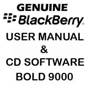 Original Genuine Blackberry Bold 9000 User Manual & CD software Tools NEW - Picture 1 of 2