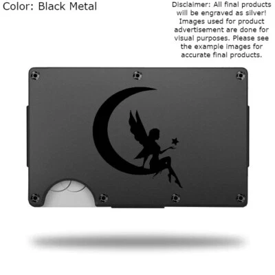 Custom FAIRY Laser Engraved Wallet - Pick A Wallet Color - Image 1 of 4