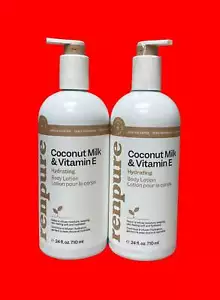 Renpure Coconut Milk & Vitamin E Body Lotion, 24 Ounce - Pack of 2 - Picture 1 of 2