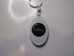 1967 1968 1969 1970 1971 1972 1973 1974 PLYMOUTH GTX KEYCHAIN KEYRING METAL WHIT - Picture 1 of 2
