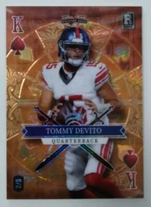 2023 Wild Card 5 Draw Stacked Deck Tommy DeVito #SD-TD 1/1 N.Y. Giants 🔥🔥🔥 - Picture 1 of 2