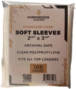 100 weiche Penny Sleeves Standard Humongous Horde Baseball Pokemon Magic Football - Bild 1 von 3