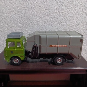 Dinky Toys Bedford #978 Refuse Wagon Green Missing Trash Cans - Picture 1 of 18