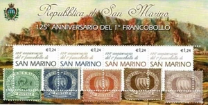 SAN MARINO 2002 125° DEL PRIMO FRANCOBOLLO - SASS. BF67 MNH - Foto 1 di 1