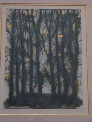 Monotypie von  Walter Lindner 1936 -2007 Aus dem Jahr 1980 - Bild 1 von 4