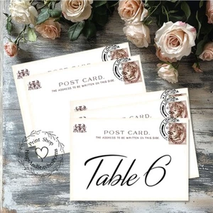 TARJETAS DE MESA DE BODA POSTALES BRITÁNICAS LONDRES DOBLES o UNA CARA o SIGNO #529 - Imagen 1 de 9
