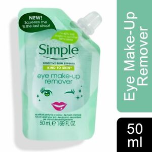 Simple Kind to Skin Eye Make-Up Remover Pouch 50ml, Sensitive Skin