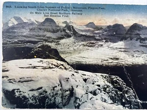 Postcard Great Northern Railway Glacier NATL Park Montana Pollock Pigeon Pass - Picture 1 of 3