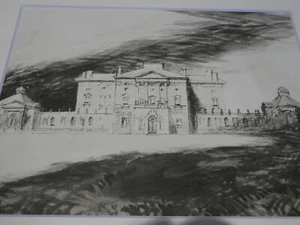 JOHN PIPER, 1946 PRINT OF BUCKLAND HOUSE, NEAR FARINGDON, OXFORDSHIRE, OUP - Picture 1 of 2