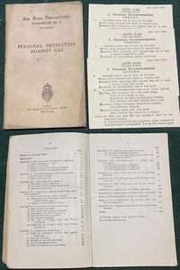1939 Sept Home Office- AIR RAID PRECAUTIONS handbook No1, Protection from GAS - Picture 1 of 2