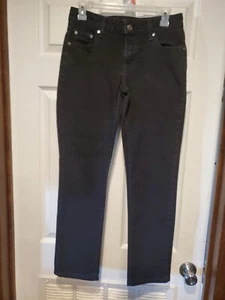 RUBY RD. Women's with metallic pocket Sz 6 Petite  Pull on Pants Black Mid-Rise  - Picture 1 of 6