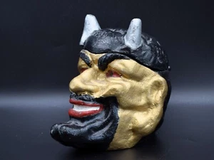 Antique ashtray Devil VTG figure Demon Cigarette skull Urn Satan Halloween old - Picture 1 of 24