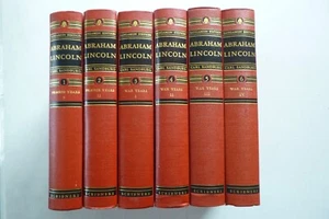 6 Vol Set, Abraham Lincoln by Carl Sandburg (hardcovers, 1936) - Picture 1 of 8