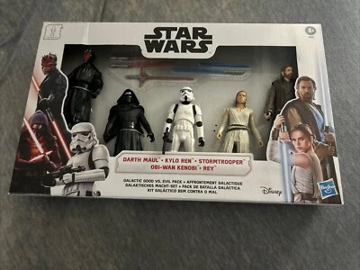 Star Wars Galactic Good Vs Evil 5 Pack 6" Figura Darth Maul Kylo Ren Obi-Wan Rey Foto 1 de 4