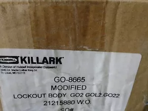 HUBBELL KILLARK GO-8665 LOCKOUT BODY GO2 GOL2.GO22 NEW IN PACKAGE - Picture 1 of 8