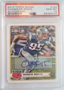 2012 Topps Magic Autographs PSA 10 $CAD Chandler Jones Rookie New England Pats - Picture 1 of 2