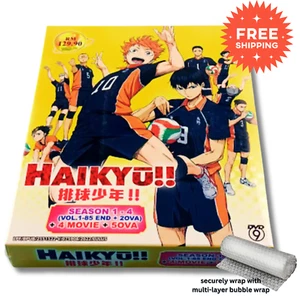 DVD Haikyuu!! ハイキュー!! Season 1-4 Vol. 1-85 End + 4 Movies + 5 OVA Anime Eng Dub - Bild 1 von 10