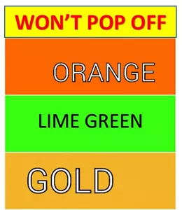 Won't Pop Off Queen Sheet Set Deep Pocket Orange, Lime Green, Gold All Queen - Picture 1 of 15