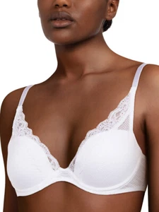 Passionata 5701 Women's Brooklyn Plunge T-Shirt Bra White Size 36DDDD $75 - Picture 1 of 7