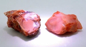 15.92 Gram 79.60 Carats Orange Peach Mexican Jelly Opal Cab Rough EBS6720OTH - Picture 1 of 5