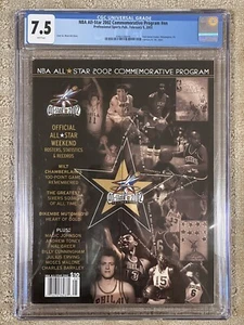 2002 NBA All Star Game Program Kobe Bryant 1st MVP Homecoming to Philly CGC 7.5 - Picture 1 of 2
