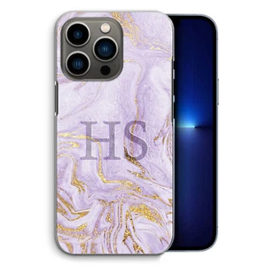 Personalised Phone Case For Motorola/OnePlus 8/7 Lilac Purple Marble Hard Cover - Picture 1 of 10