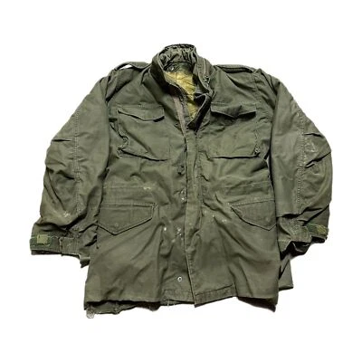Винтажная мужская военная куртка M65 Long Field Alpha Industries OG-107 - Изображение 1 из 4