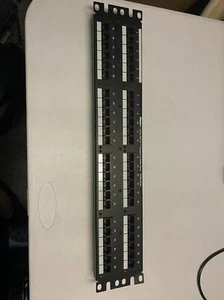 PANDUIT DATA-PATCH Category 5e Patch Panel T568B Wired 48 Port - Picture 1 of 7