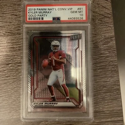 PSA 10 RC Kyler Murray 2019 National VIP Gold Party Silver + Red Chrome Rookie - Image 1 of 2