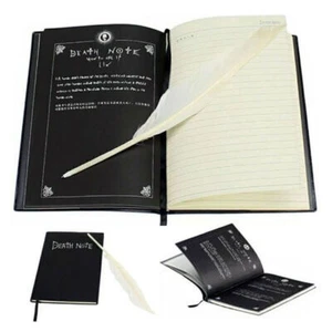 Death Note Cosplay Notebook Notizbuch mit Federstift Buch Anime Theme Writing - Bild 1 von 8