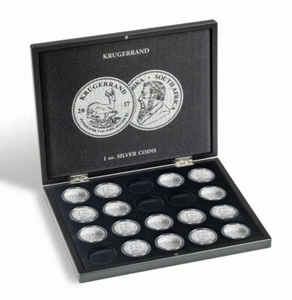 MÜNZKASSETTE FÜR 20x KRÜGERRAND SILBERMÜNZEN ° FÜR 1 OZ IN KAPSELN ° VOLTERRA - Bild 1 von 2