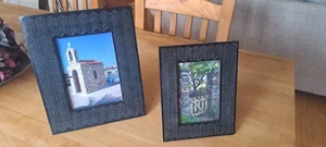 Hand Crafted Slate Picture Frames. 2 Sizes. to accept 6x4 and 7x5 photo's. - Picture 1 of 5
