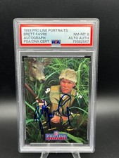 1993 PRO LINE PORTRAITS #486 BRETT FAVRE AUTO PSA 8 PACKERS ERROR BRET - HOF