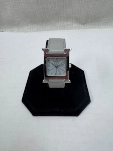HERMES HH1.210 H watch quartz Wristwatch SS Silver/White - Picture 1 of 7