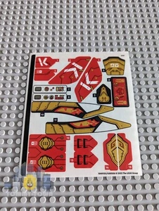 Lego Ninjago NUR AUFKLEBERBOGEN für Lego Set 71773 Kai's Golden Dragon Raider - Bild 1 von 1